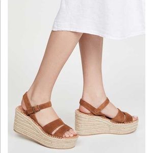 Soludos Walnut Como Platform Wedge